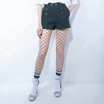 短裤新款休闲纽扣夏女2019黑色简约裤子站黑色欧洲春夏裤短裤裤女裙裤chic西装