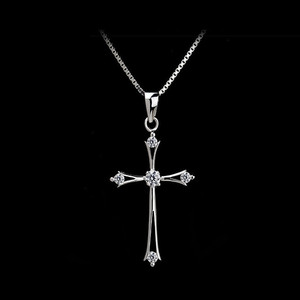 十字架女项链银锁骨价格,十字架女项链银锁骨