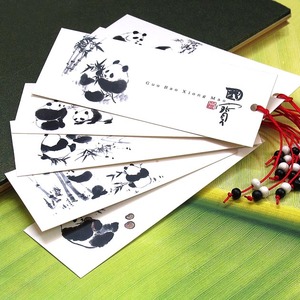 西安旅游纪念品|秦岭四宝之一国宝大熊猫书签